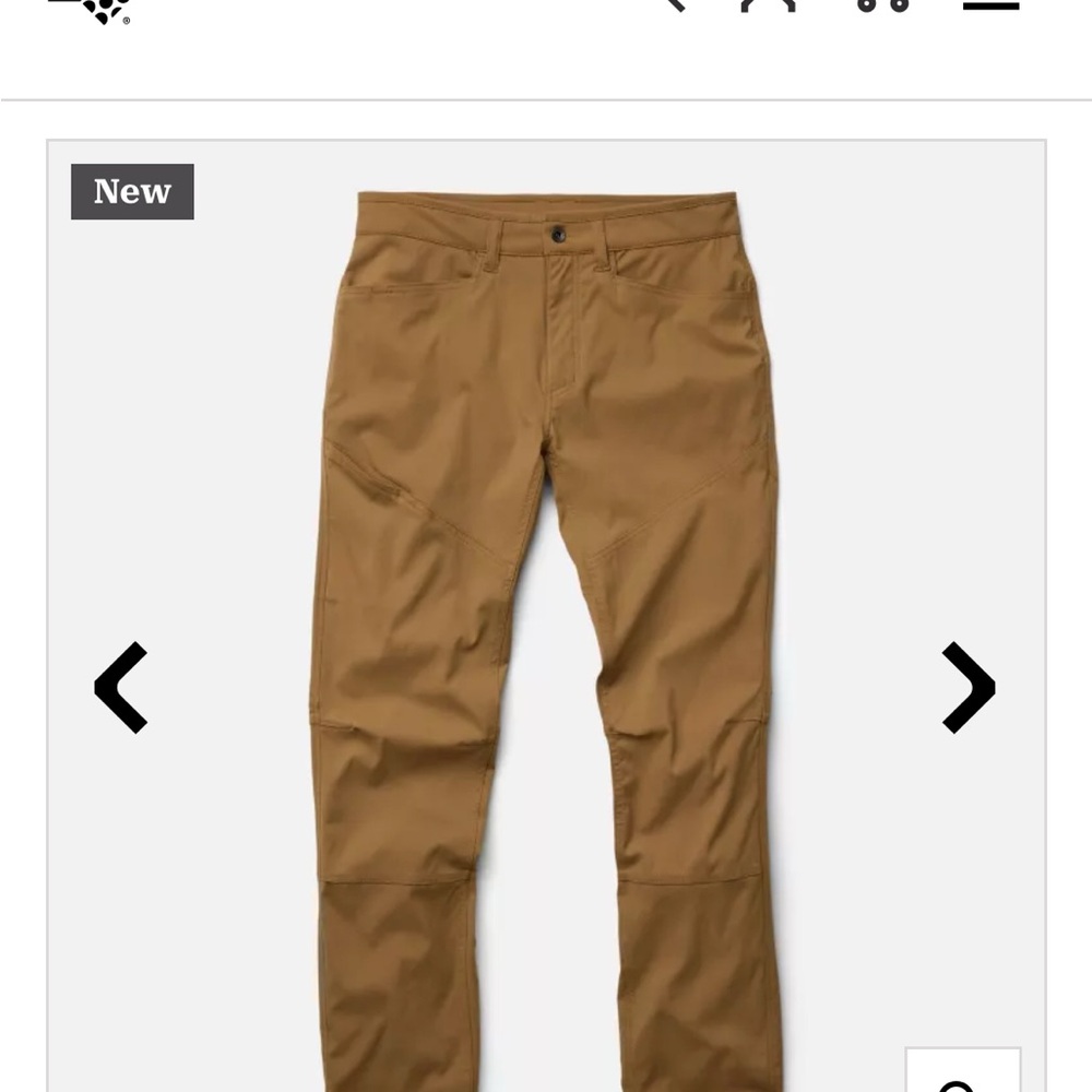 Mountain Hardwear Men's Brown Chinos